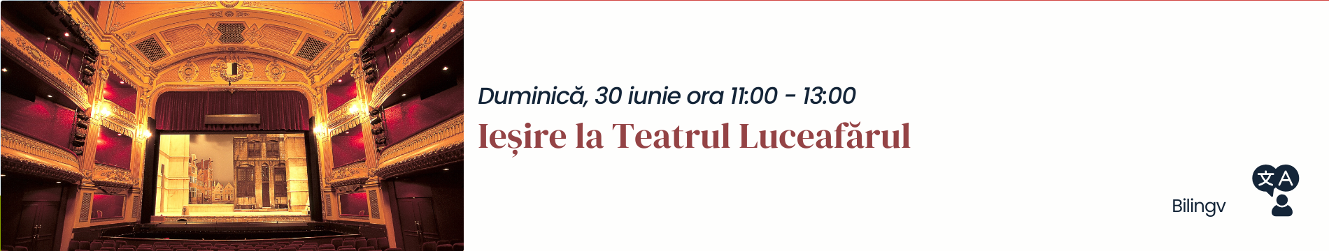 Iasire la Teatrul Luceafarul