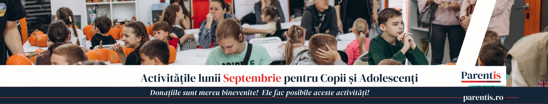 Activitățile lunii septembrie pentru Copii și Adolescenți